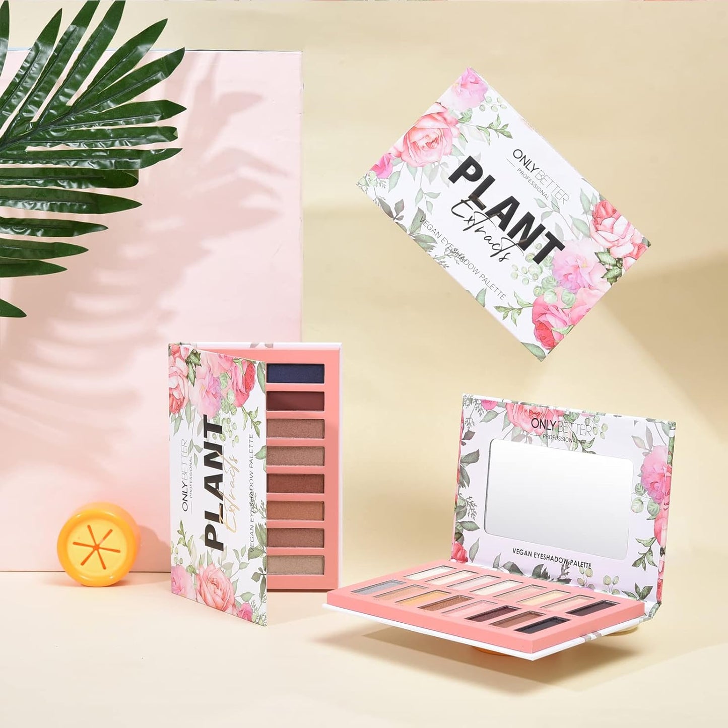 Vegan Nude Eyeshadow Palette - 16 Organic Shades with High Pigment and Long-Lasting Shimmer