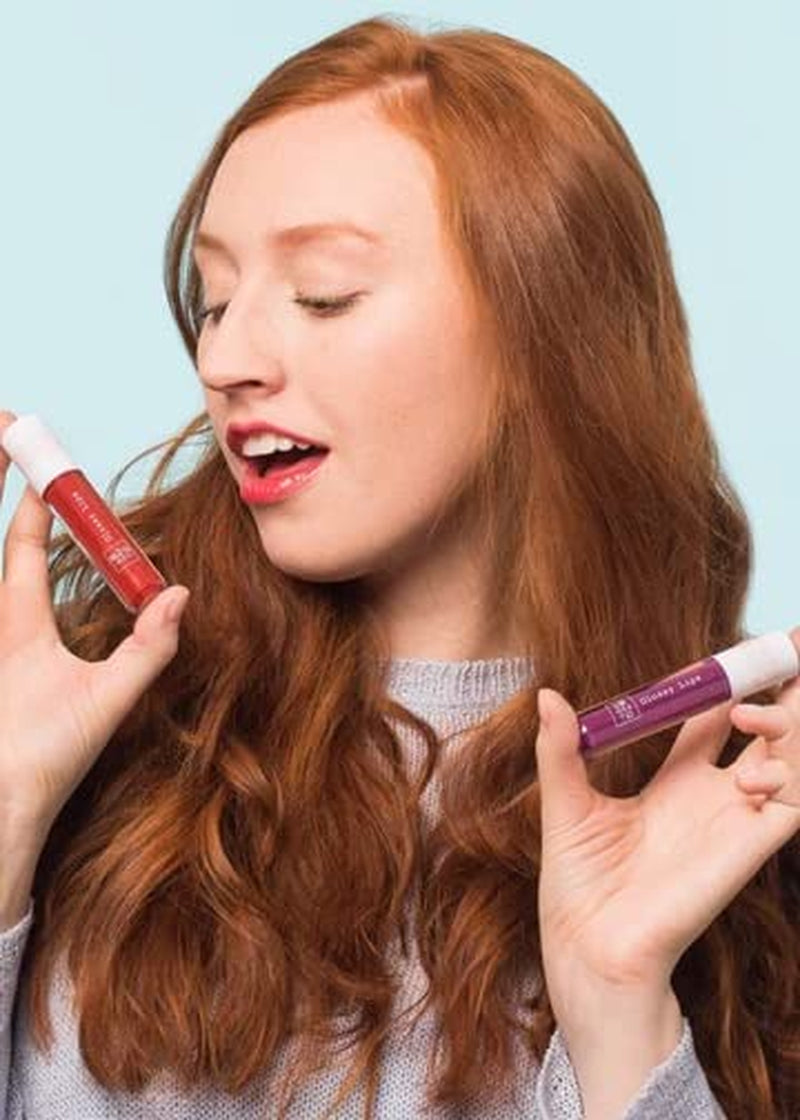 Lip Gloss & Lip Oil Set - Clear & Colored Shades, Featuring Lucky (Champagne Glitter) - Ultimate Lip Makeup & Plumper Gloss