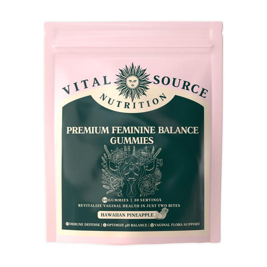 Vital Source Feminine Balance Gummies - Hawaiian Pineapple Flavor for Enhanced Intimate Health and Immune Support