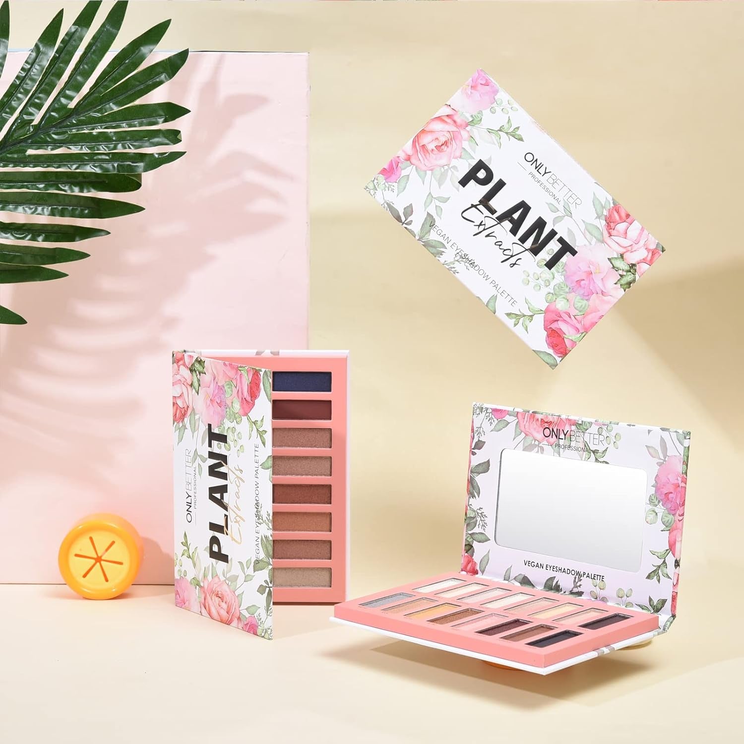 Vegan Nude Eyeshadow Palette - 16 Organic Shades with High Pigment and Long-Lasting Shimmer