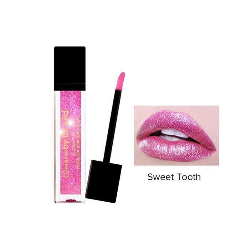 Vegan Hydrating Liquid Lip Gloss in Sweet Tooth Fuchsia Pink - Long-Lasting, Cruelty-Free, Paraben-Free, Gluten-Free by Dr. Liia