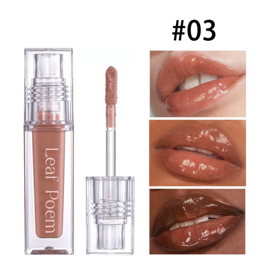 Diamond Shimmer High Gloss Lip Gloss - Nourishing and Moisturizing Pearl Infused Formula